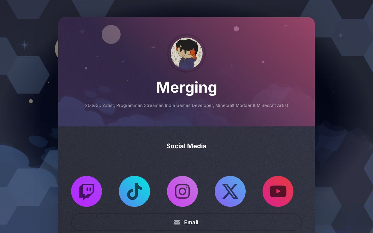 Carrd profile picture for @merging